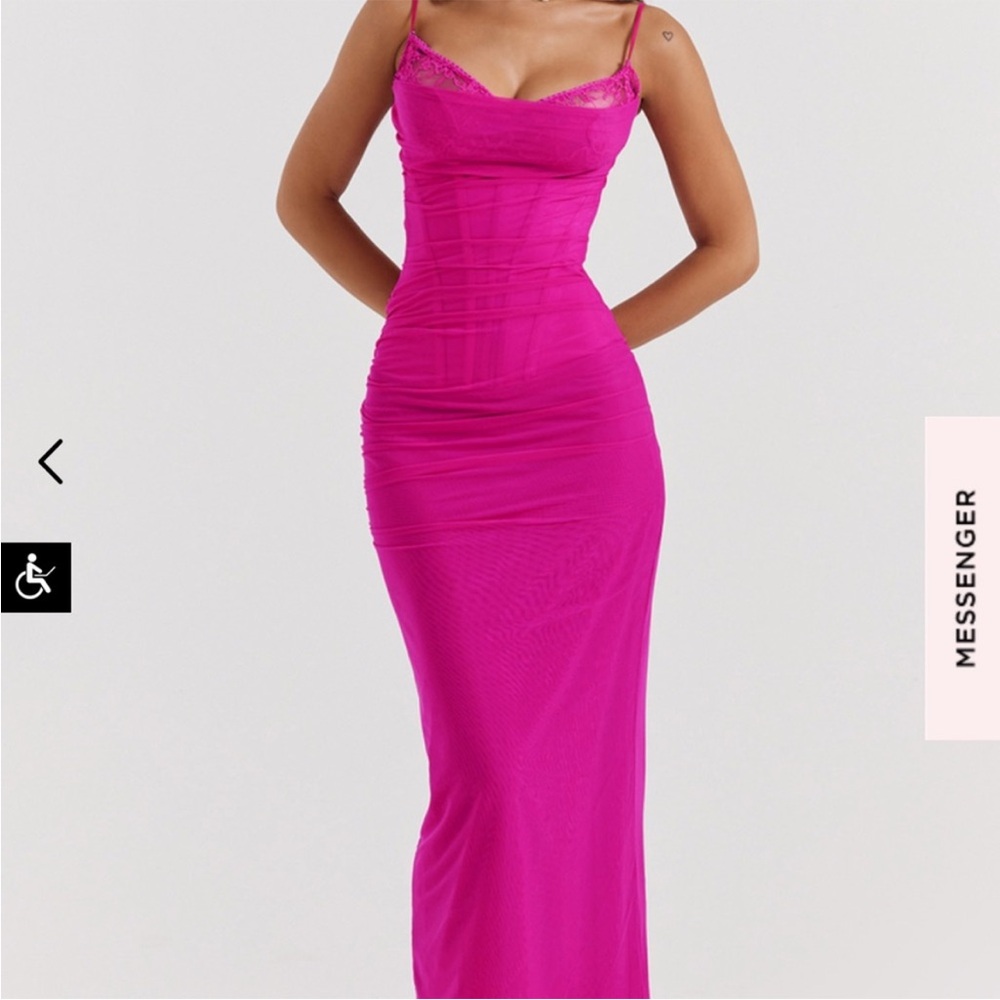 House of CB Fuchsia Maxi Dress